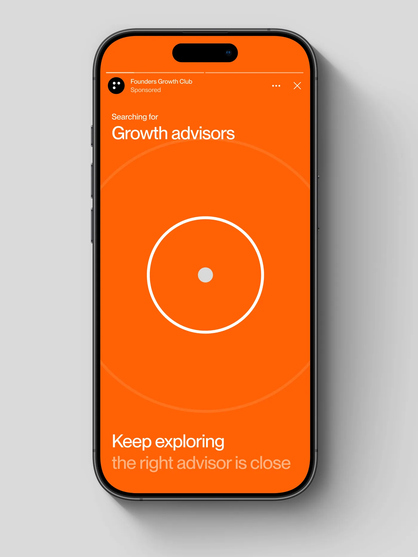 Growth advisors app screen