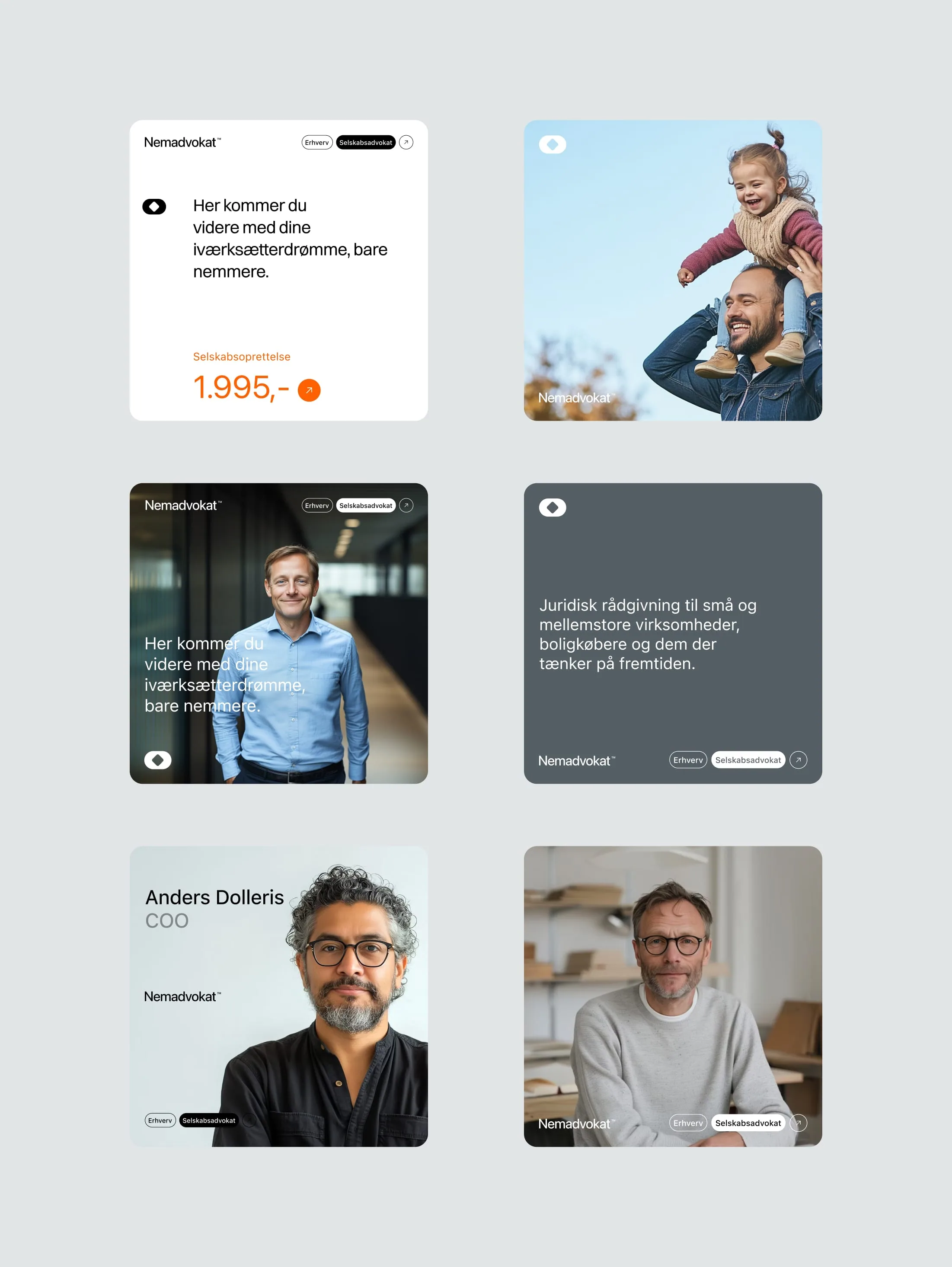 Nemadvokat website components